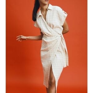 ZARA checkered knotted dress